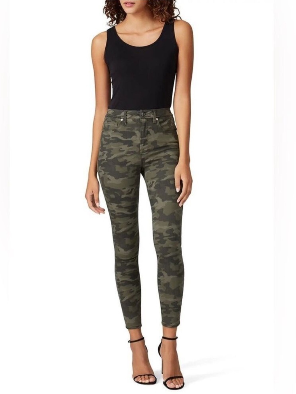 Good American Good Waist Camo Jeans - Size 8